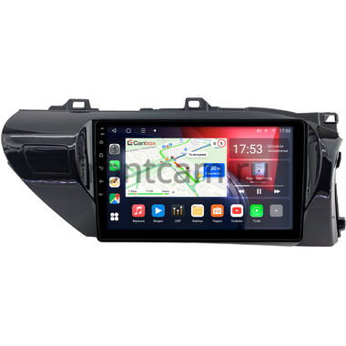 Toyota Hilux 8 (2015-2024) (руль справа) Canbox L-Line 4168-10-0208 на Android 10 (4G-SIM, 3/32, TS18, DSP, QLed) (для любой комплектации)