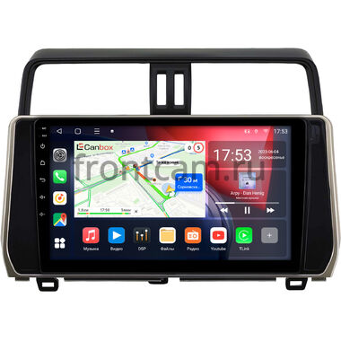 Toyota Land Cruiser Prado 150 2017-2024 (бронзовая) Canbox L-Line 4168-10-0307 на Android 10 (4G-SIM, 3/32, TS18, DSP, QLed) (для авто без 4 камер)