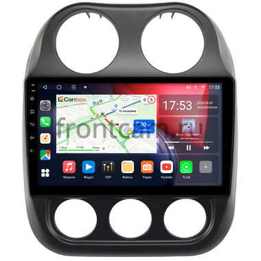 Jeep Compass, Liberty (Patriot) (2009-2016) Canbox L-Line 4168-10-810 на Android 10 (4G-SIM, 3/32, TS18, DSP, QLed)