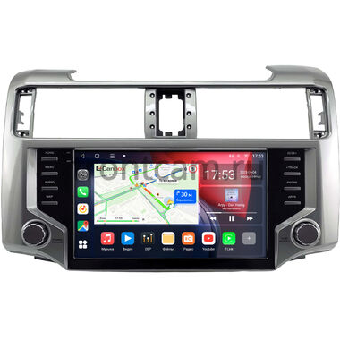 Toyota 4Runner 5 2013-2024 (серебряная, глянцевая) Canbox L-Line 4169-9-2230 на Android 10 (4G-SIM, 2/32, TS18, DSP, QLed)