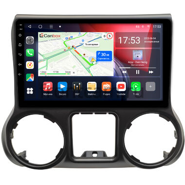 Jeep Wrangler 3 (JK) (2011-2014) Canbox L-Line 4170-10-009 на Android 10 (4G-SIM, 2/32, TS18, DSP, QLed)