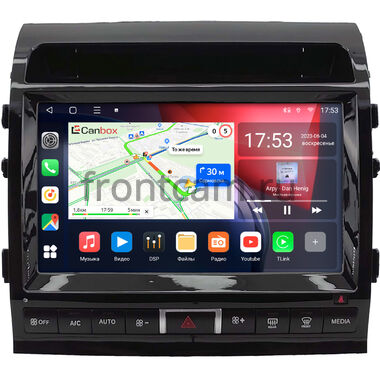 Toyota Land Cruiser 200 2007-2009 (Тип С) Canbox L-Line 4170-10-2147 на Android 10 (4G-SIM, 2/32, TS18, DSP, QLed)