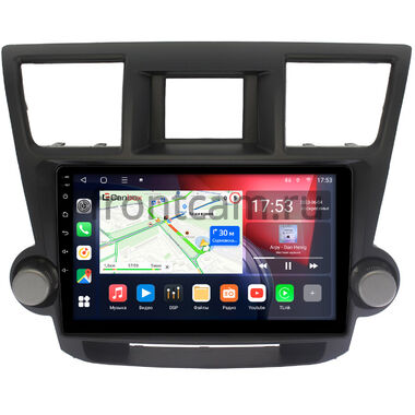 Toyota Highlander (U40) 2007-2013 (тип 2) Canbox L-Line 4170-1087 на Android 10 (4G-SIM, 2/32, TS18, DSP, QLed)