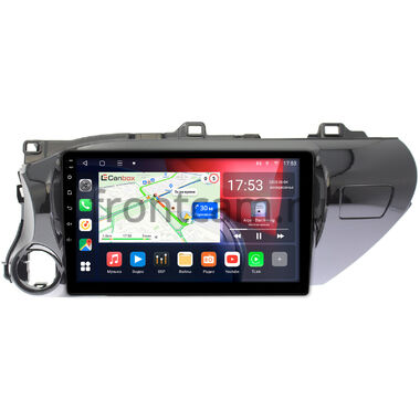 Toyota Hilux 8 2015-2024 (руль слева) Canbox L-Line 4295-1056 на Android 10 (4G-SIM, 6/128, TS18, DSP, QLed) (для любой комплектации)