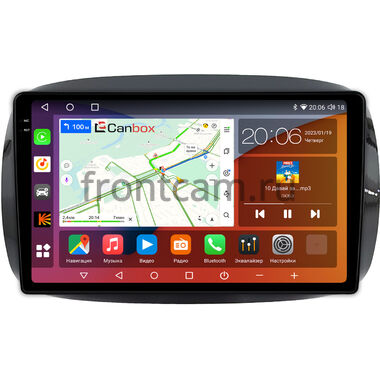 Smart Fortwo 3, Forfour 2 2014-2024 (для авто с цветным экраном) Canbox Logic-i3 2K 5723-9-0637 на Android 13 (4G-SIM, 4/64, DSP, 360, QLed)