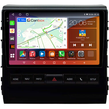 Toyota Land Cruiser 200 2015-2021 (глянцевая) Canbox Logic-i3 2K 5733-9-0343 на Android 11 (4G-SIM, 6/128, DSP, 360, QLed)