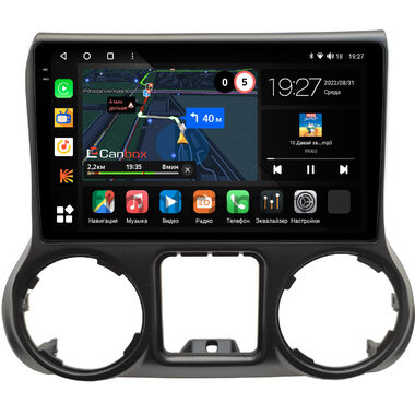 Jeep Wrangler 3 (JK) 2014-2018 Canbox M-Line 2K 4176-10-0010 на Android 10 (4G-SIM, 2/32, DSP, QLed)