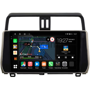 Toyota Land Cruiser Prado 150 2017-2024 (бронзовая) Canbox M-Line 2K 4176-10-0308 на Android 10 (4G-SIM, 2/32, DSP, QLed) (для авто с 4 камерами)