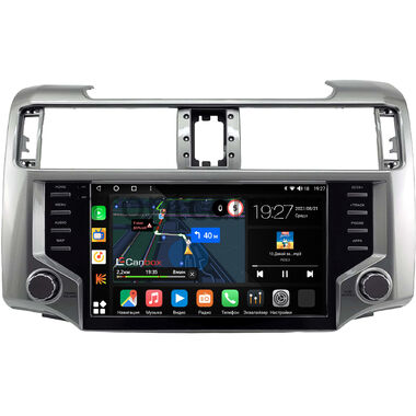 Toyota 4Runner 5 2009-2013 (серебренная, глянцевая) Canbox M-Line 2K 4177-9-2229 на Android 10 (4G-SIM, 2/32, DSP, QLed)