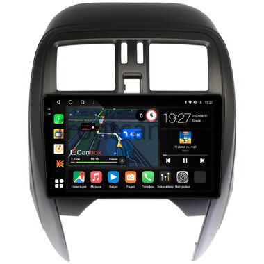 Nissan March (K13) (2013-2024) Canbox M-Line 2K 4177-9-NI097N на Android 10 (4G-SIM, 2/32, DSP, QLed)