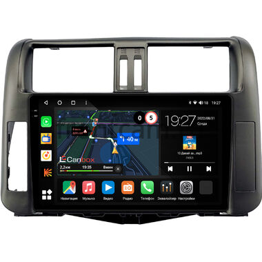 Toyota Land Cruiser Prado 150 2009-2013 (для авто без усилителя) Canbox M-Line 2K 4177-9006 на Android 10 (4G-SIM, 2/32, DSP, QLed)