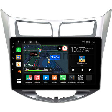 Hyundai Solaris, Accent 4 2010-2019 Canbox M-Line 4541-10-0453 на Android 10 (4G-SIM, 4/64, DSP, QLed)