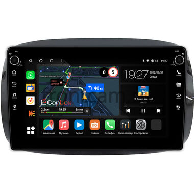 Smart Fortwo 3, Forfour 2 2014-2024 (для авто с цветным экраном) Canbox M-Line 7801-9-0637 на Android 10 (4G-SIM, 2/32, DSP, IPS) С крутилками