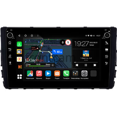 Volkswagen T-Roc, Tayron, Viloran 2020-2024 (глянцевая) Canbox M-Line 7801-9-0980 на Android 10 (4G-SIM, 2/32, DSP, IPS) С крутилками