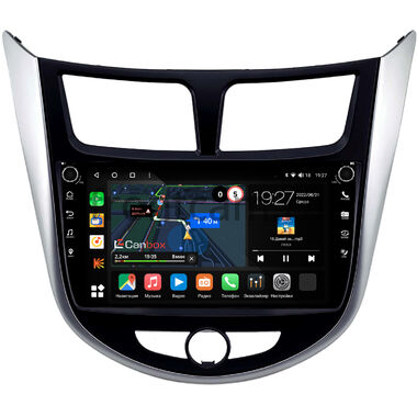 Hyundai Solaris, Accent 4 2010-2019 Canbox M-Line 7801-9-2275 на Android 10 (4G-SIM, 2/32, DSP, IPS) С крутилками