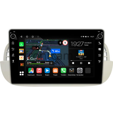 Fiat 500 2 2007-2015 Canbox M-Line 7801-9-2805 на Android 10 (4G-SIM, 2/32, DSP, IPS) С крутилками