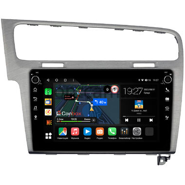 Volkswagen Golf 7 2012-2020 (серая) Canbox M-Line 7805-10-048 на Android 10 (4G-SIM, 2/32, DSP, QLed) С крутилками