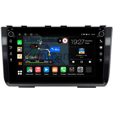 Hyundai Creta 2 2021-2024 (черная, глянцевая) Canbox M-Line 7805-10-2524 на Android 10 (4G-SIM, 2/32, DSP, QLed) С крутилками