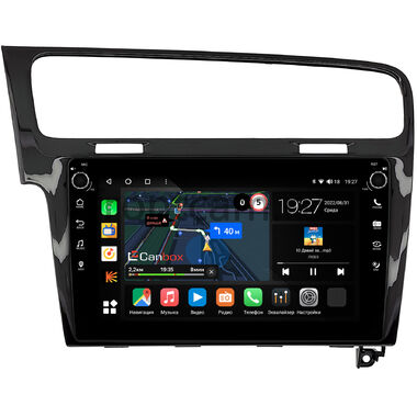 Volkswagen Golf 7 (2012-2020) (глянцевая) Canbox M-Line 7805-10-469 на Android 10 (4G-SIM, 2/32, DSP, QLed) С крутилками