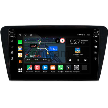 Skoda Octavia A7 2013-2020 (глянцевая) Canbox M-Line 7805-1048 на Android 10 (4G-SIM, 2/32, DSP, QLed) С крутилками