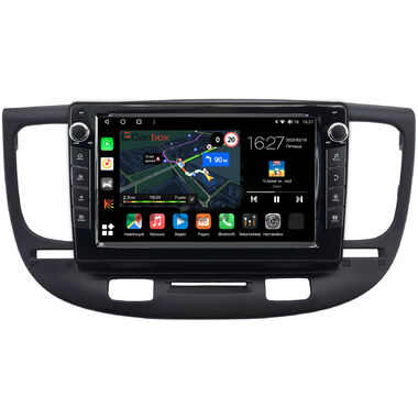 Kia Rio 2 2005-2011 (черная) Canbox M-Line 7821-9-0188 на Android 10 (4G-SIM, 2/32, DSP, IPS) С крутилками