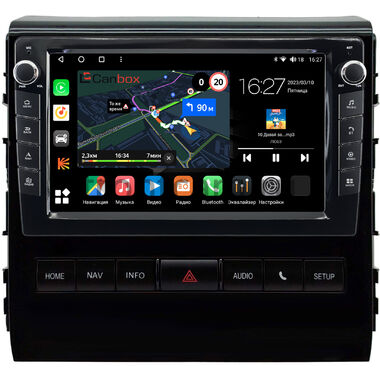 Toyota Land Cruiser 200 2015-2021 (глянцевая) Canbox M-Line 7821-9-0343 на Android 10 (4G-SIM, 2/32, DSP, IPS) С крутилками