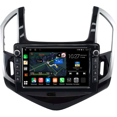 Chevrolet Cruze 2012-2016 (черно-серая, глянцевая) Canbox M-Line 7821-9-0664 на Android 10 (4G-SIM, 2/32, DSP, IPS) С крутилками