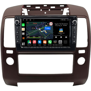 Nissan Navara 3 (D40), Pathfinder 3 2004-2014 (цвет марун) Canbox M-Line 7821-9-0900 на Android 10 (4G-SIM, 2/32, DSP, IPS) С крутилками