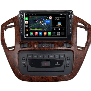 Toyota Highlander (U20), Kluger (XU20) 2000-2007 (орех) Canbox M-Line 7821-9-1562 на Android 10 (4G-SIM, 2/32, DSP, IPS) С крутилками