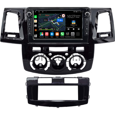 Toyota Fortuner, Hilux 7 2004-2015 (черная, глянцевая) Canbox M-Line 7821-9-2212 на Android 10 (4G-SIM, 2/32, DSP, IPS) С крутилками