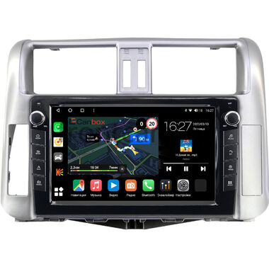 Toyota Land Cruiser Prado 150 2009-2013 (серебристая, для авто с усилителем) Canbox M-Line 7821-9003 на Android 10 (4G-SIM, 2/32, DSP, IPS) С крутилками