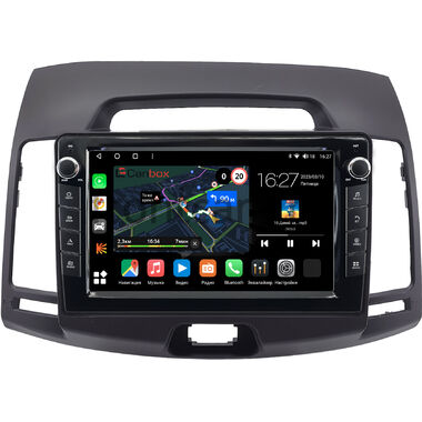 Hyundai Elantra 4 (HD) 2006-2011 (темно-серая) Canbox M-Line 7821-9077 Android 10 (4G-SIM, 2/32, DSP, IPS) С крутилками