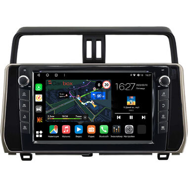 Toyota Land Cruiser Prado 150 2017-2024 (бронзовая) Canbox M-Line 7825-10-0307 на Android 10 (4G-SIM, 2/32, DSP, QLed) С крутилками (для авто без 4 камер)