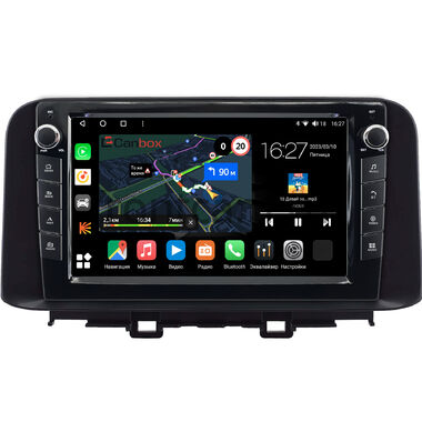 Hyundai Kona 2017-2020 Canbox M-Line 7825-10-0342 на Android 10 (4G-SIM, 2/32, DSP, QLed) С крутилками