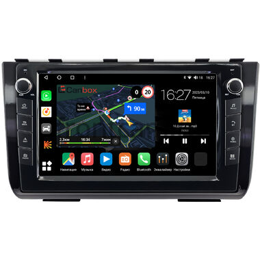 Hyundai Creta 2 2021-2024 (черная, глянцевая) Canbox M-Line 7825-10-2524 на Android 10 (4G-SIM, 2/32, DSP, QLed) С крутилками