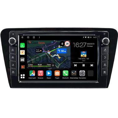 Skoda Octavia A7 2013-2020 (глянцевая) Canbox M-Line 7825-1048 на Android 10 (4G-SIM, 2/32, DSP, QLed) С крутилками
