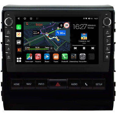 Toyota Land Cruiser 200 2015-2021 (глянцевая) Canbox M-Line 7831-9-0343 на Android 10 (4G-SIM, 2/32, DSP, IPS) С крутилками