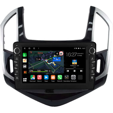 Chevrolet Cruze 2012-2016 (черно-серая, глянцевая) Canbox M-Line 7831-9-0664 на Android 10 (4G-SIM, 2/32, DSP, IPS) С крутилками