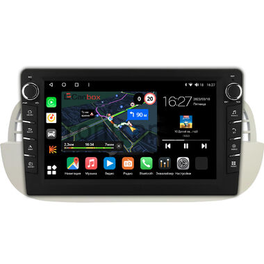 Fiat 500 2 2007-2015 Canbox M-Line 7831-9-2805 на Android 10 (4G-SIM, 2/32, DSP, IPS) С крутилками