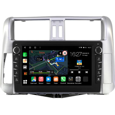 Toyota Land Cruiser Prado 150 (2009-2013) (серебристая, для авто с усилителем) Canbox M-Line 7831-9003 на Android 10 (4G-SIM, 2/32, DSP, IPS) С крутилками
