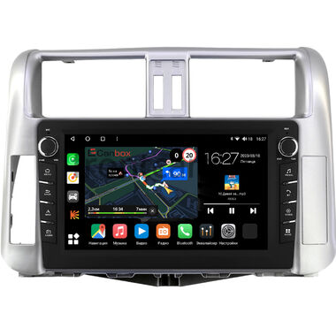 Toyota Land Cruiser Prado 150 2009-2013 (серебристая, для авто с усилителем) Canbox M-Line 7831-9003 на Android 10 (4G-SIM, 2/32, DSP, IPS) С крутилками