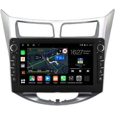 Hyundai Solaris, Accent 4 2010-2019 Canbox M-Line 7835-10-0453 на Android 10 (4G-SIM, 2/32, DSP, QLed) С крутилками