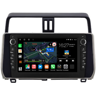Toyota Land Cruiser Prado 150 2017-2024 (серебряная) Canbox M-Line 7835-1038 на Android 10 (4G-SIM, 2/32, DSP, QLed) С крутилками (для авто без 4 камер)