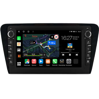 Skoda Octavia A7 2013-2020 (глянцевая) Canbox M-Line 7835-1048 на Android 10 (4G-SIM, 2/32, DSP, QLed) С крутилками