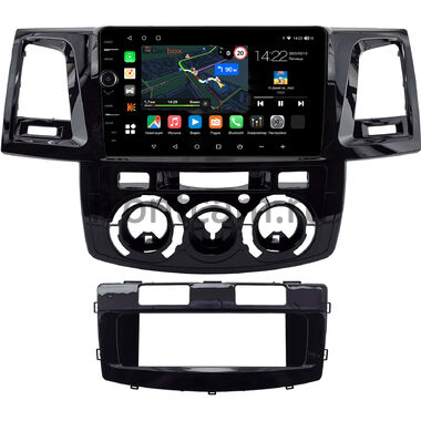 Toyota Fortuner, Hilux 7 2004-2015 (черная, глянцевая) Canbox M-Line 7840-9-2212 на Android 10 (4G-SIM, 2/32, DSP, QLed)