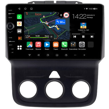 Dodge RAM 4 (DS, DJ) 2013-2023 (с кондиционером) Canbox M-Line 7841-9-0151 Android 10 (4G-SIM, 4/64, DSP, QLed)