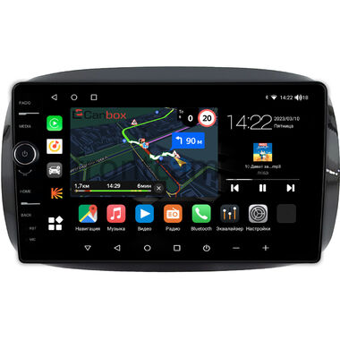 Smart Fortwo 3, Forfour 2 2014-2024 (для авто с цветным экраном) Canbox M-Line 7841-9-0637 на Android 10 (4G-SIM, 4/64, DSP, QLed)