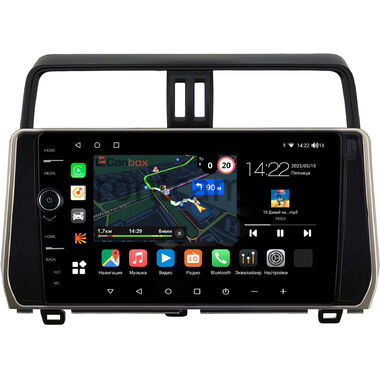 Toyota Land Cruiser Prado 150 2017-2024 (бронзовая) Canbox M-Line 7851-10-0308 на Android 10 (4G-SIM, 4/64, DSP, QLed) (для авто с 4 камерами)