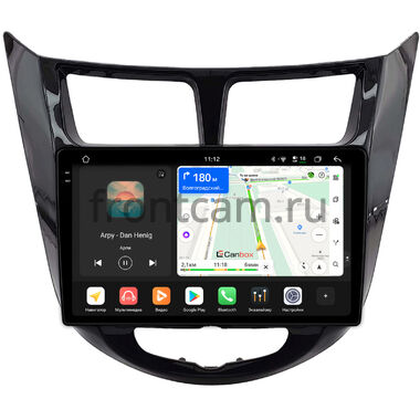 Hyundai Solaris, Accent 4 2010-2019 (черная, глянцевая) Canbox PRO-Line 2K 4250-9-0093 на Android 13 (4G-SIM, 6/128, DSP, QLed)