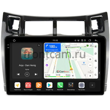 Toyota Vitz 2 (XP90), Yaris 2 2005-2012 (черная, глянцевая) Canbox PRO-Line 2K 4250-9-172 на Android 13 (4G-SIM, 6/128, DSP, QLed)